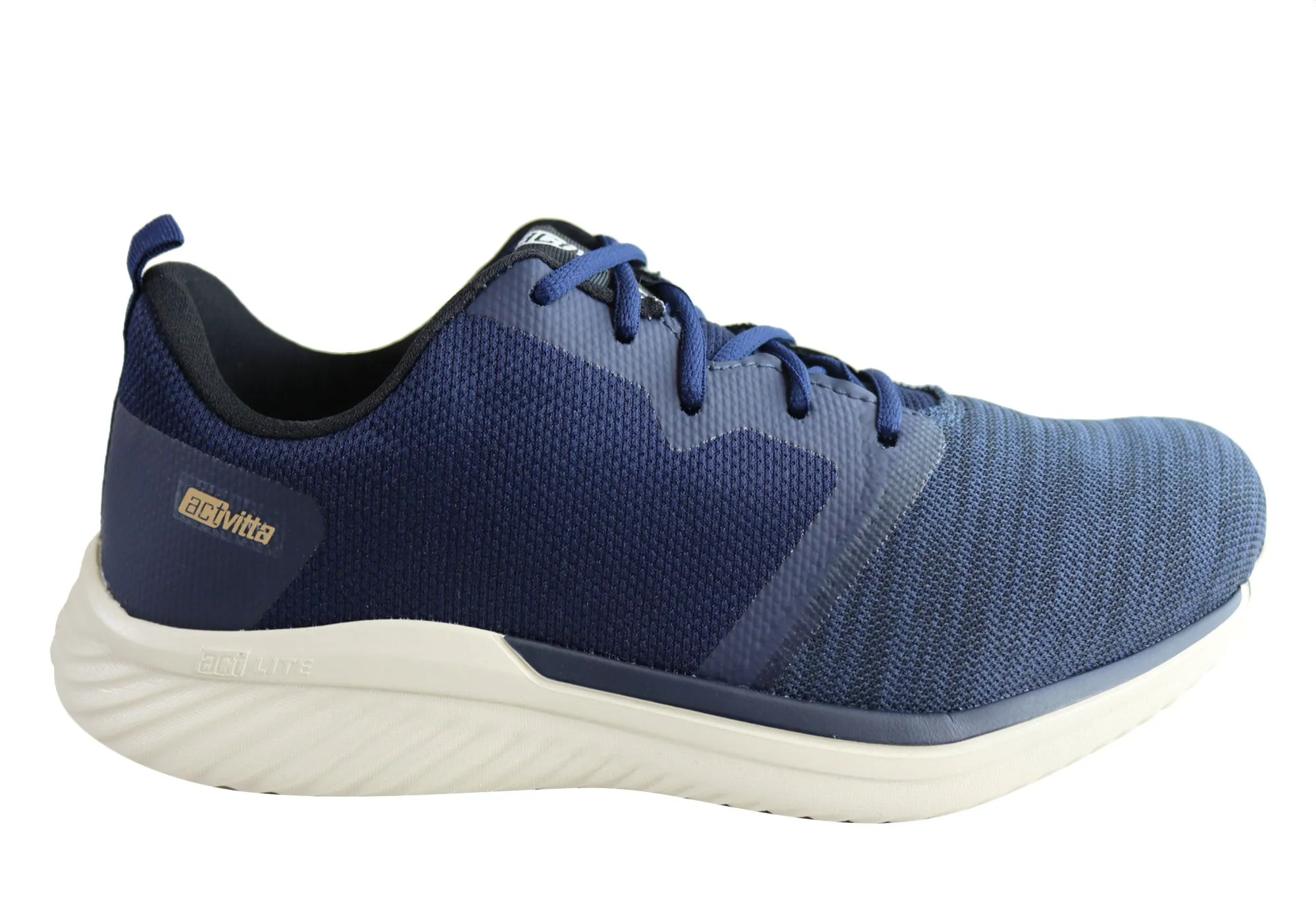Actvitta Energy Mens Comfortable Cushioned Lace Up Active Shoes Actvitta Shoes