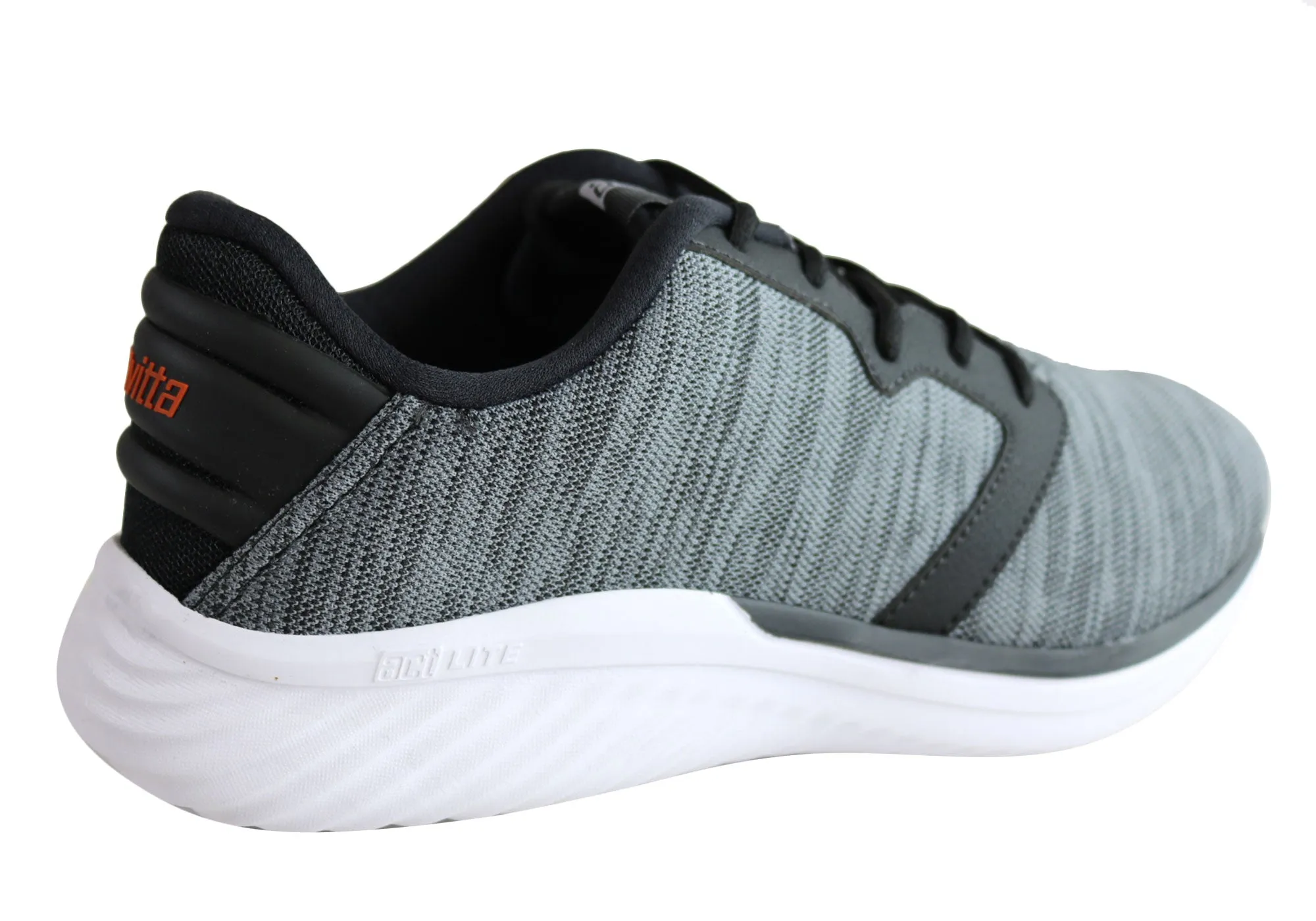Actvitta Motion Mens Comfortable Cushioned Lace Up Active Shoes Actvitta Shoes