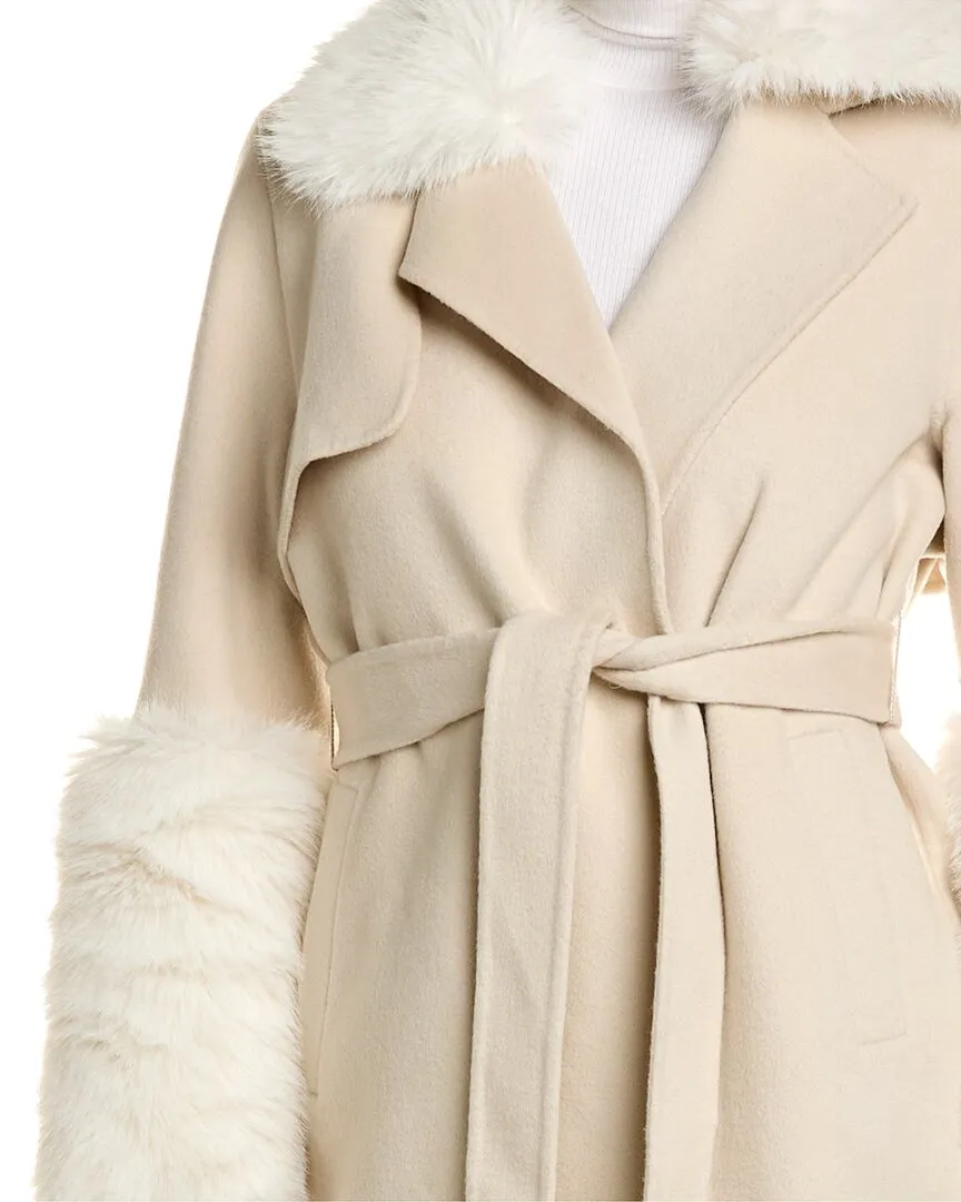 Adrienne Landau Wool Coat