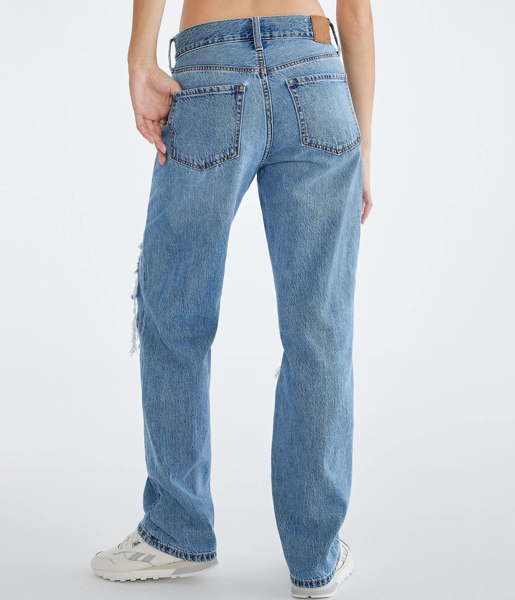 Aeropostale Women's '90S Super High-Rise Baggy Jean