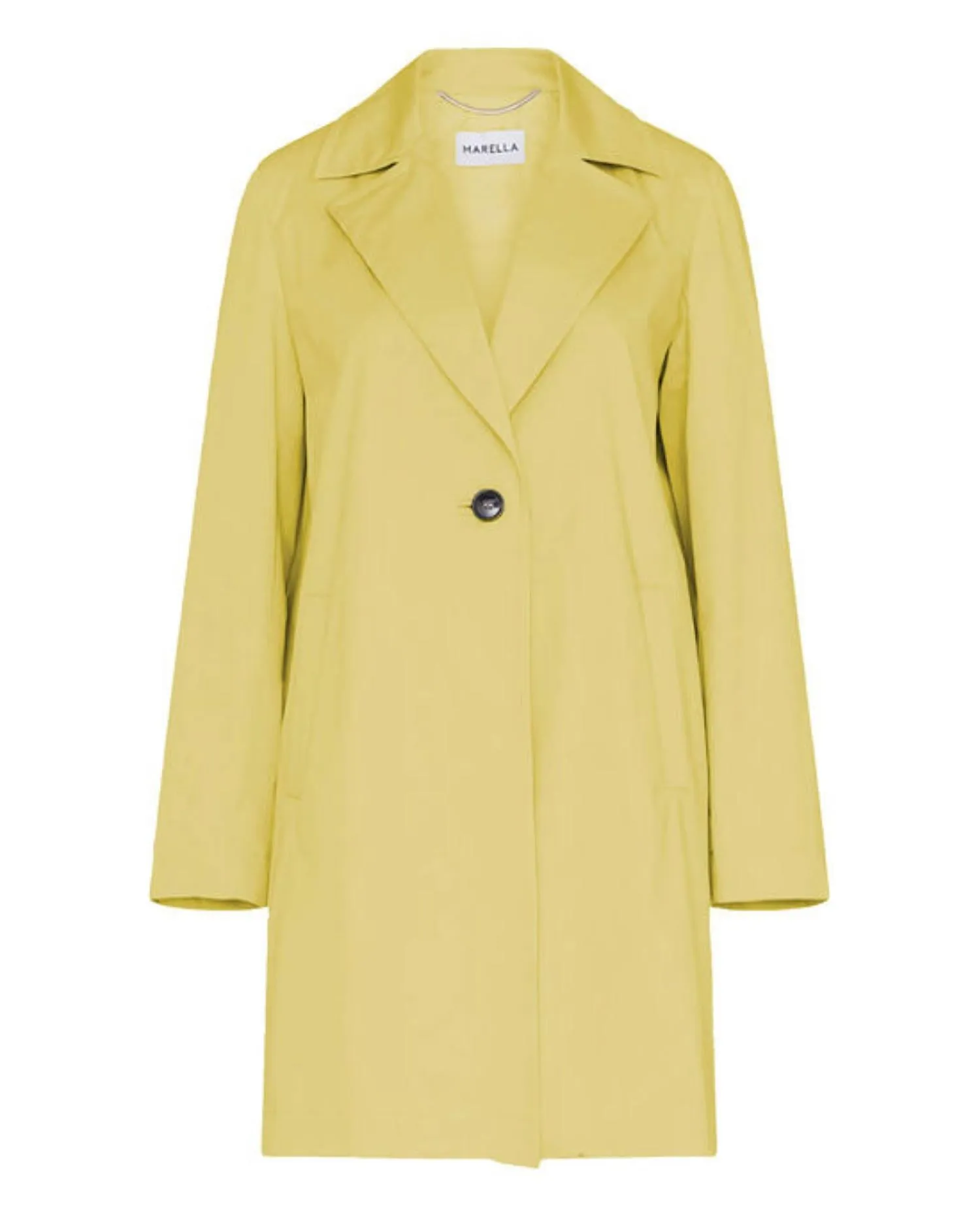 Agordo Cotton A-Line Rain Jacket In Yellow
