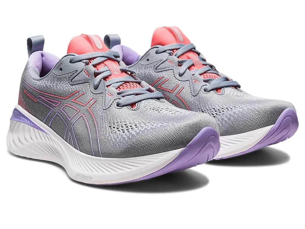 Asics Womens Gel Cumulus 25 Wide- Sheet Rock/Papya (1012B439-020) Asics	Running Shoes