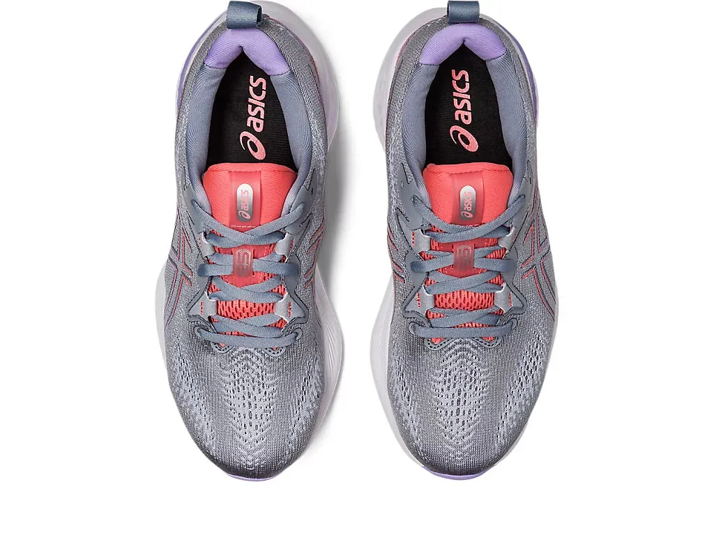 Asics Womens Gel Cumulus 25 Wide- Sheet Rock/Papya (1012B439-020) Asics	Running Shoes