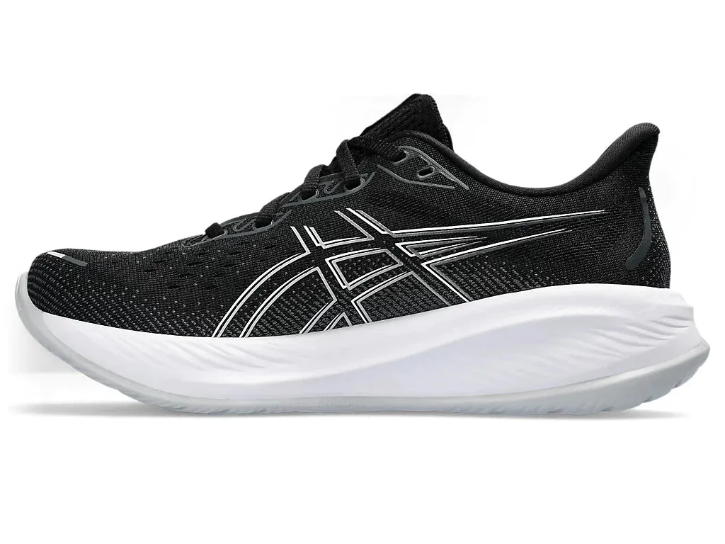 ASICS Womens Gel Cumulus 26 Wide- Black/Concrete (1012B600-002) Asics	Running Shoes
