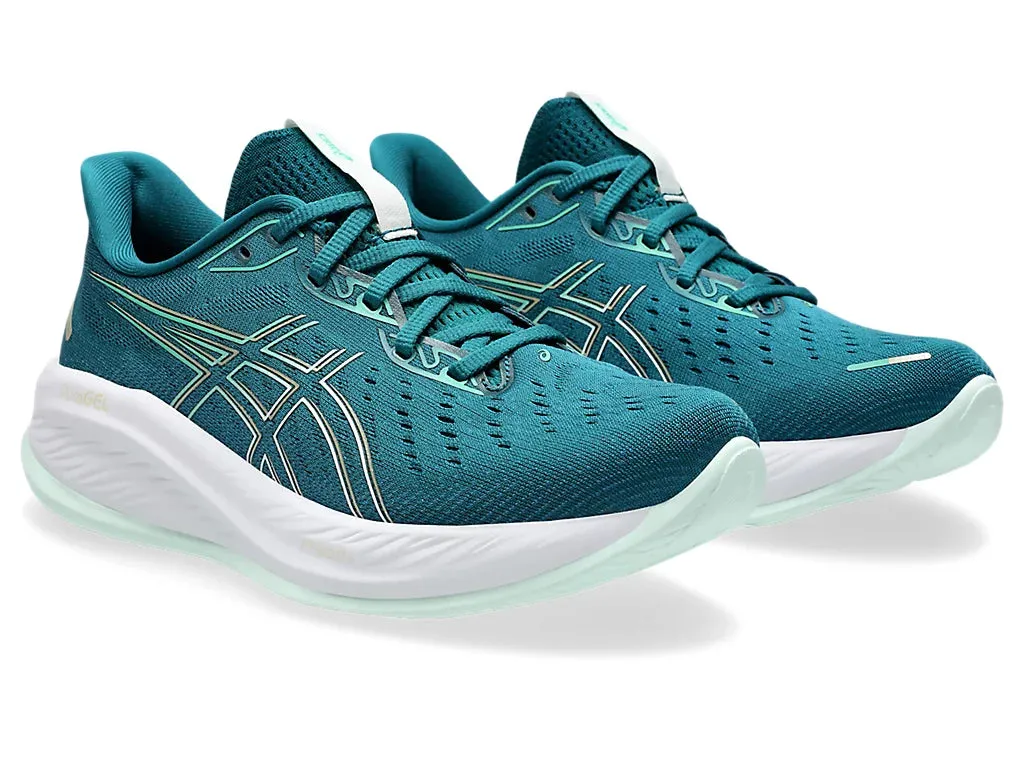 ASICS Womens Gel Cumulus 26 Wide - Rich Teal/Pale Mint (1012B600-300) Asics	Running Shoes