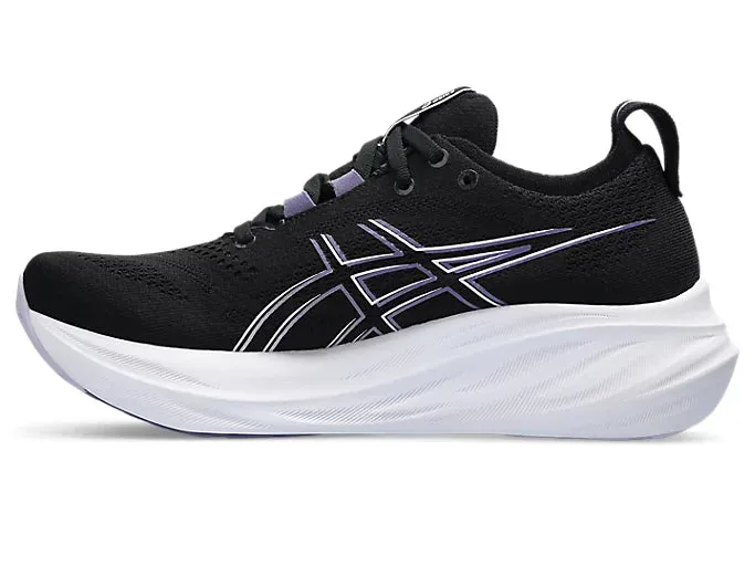 Asics Womens Gel Nimbus 26- Black/Dusty Purple (1012B601-003) Asics	Running Shoes