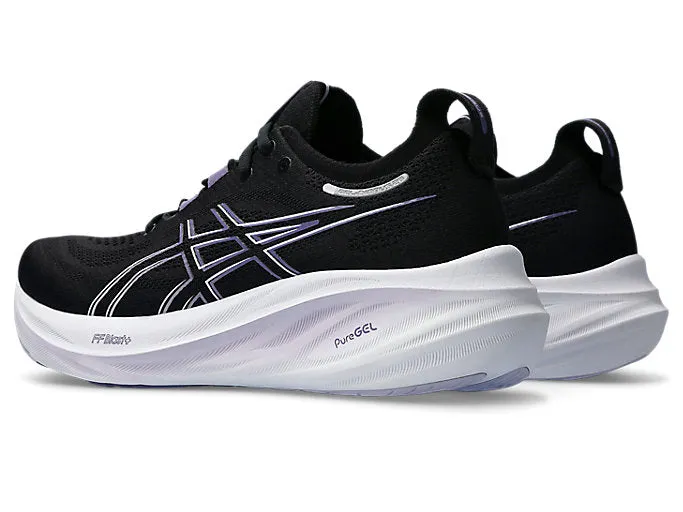 Asics Womens Gel Nimbus 26- Black/Dusty Purple (1012B601-003) Asics	Running Shoes