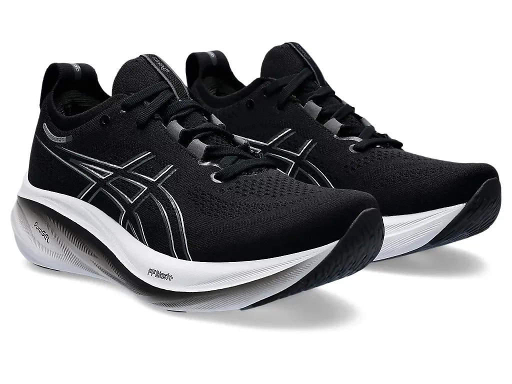 Asics Womens Gel Nimbus 26- Black/Graphite Grey (1012B601-001) Asics	Running Shoes