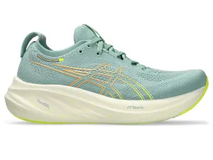 Asics Womens Gel Nimbus 26- Light Celadon/Safety Yellow (1012B601-301) Asics	Running Shoes