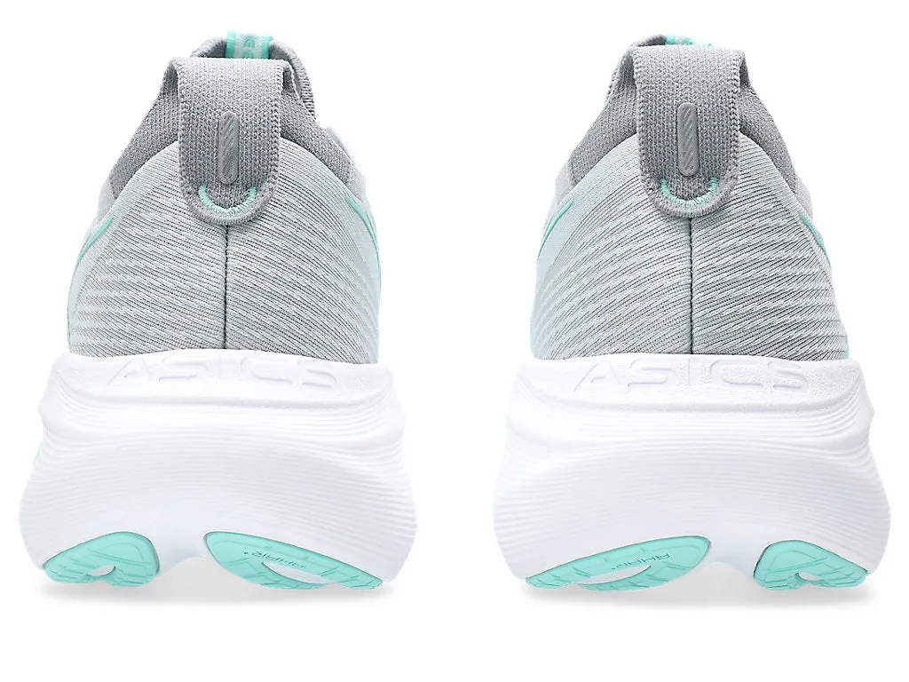 Asics Womens Gel Nimbus 27- Piedmont Grey/Illuminate Mint (1012B753-020) Asics	Running Shoes