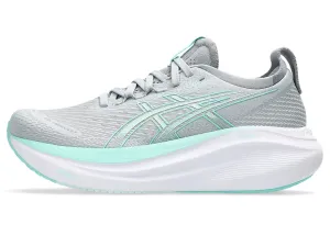 Asics Womens Gel Nimbus 27- Piedmont Grey/Illuminate Mint (1012B753-020) Asics	Running Shoes