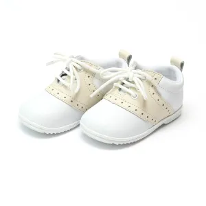 Austin Beige Leather Saddle Oxford Shoe - Babies & Toddlers Babykids_Angel