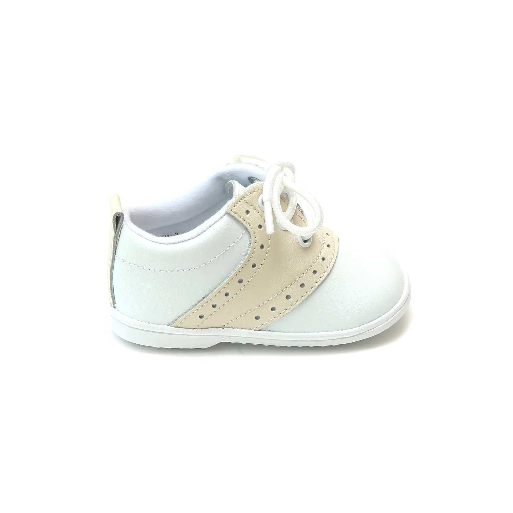 Austin Beige Leather Saddle Oxford Shoe - Babies & Toddlers Babykids_Angel