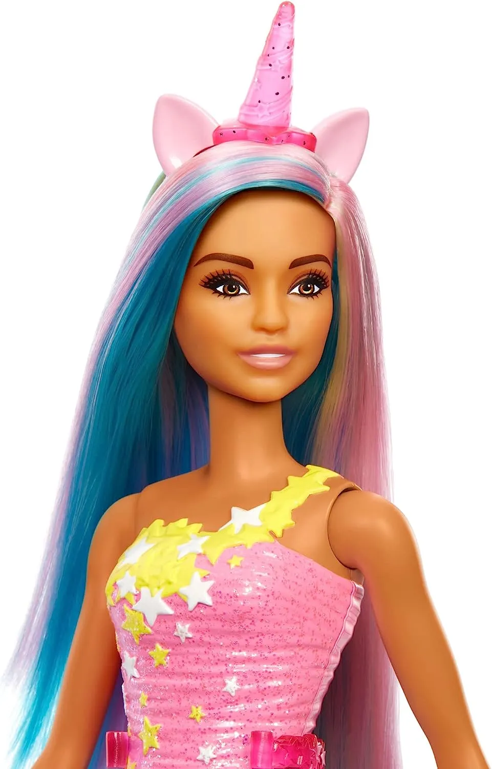 Barbie Toys Barbie Dreamtopia Unicorn Doll (Blue & Pink Hair), With Skirt, Removable Unicorn Tail & Headband
