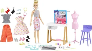 Barbie Toys Barbie Fashion Designer Doll (12-in/30.40-cm) & Studio, 25  Design & Fashion Accessories