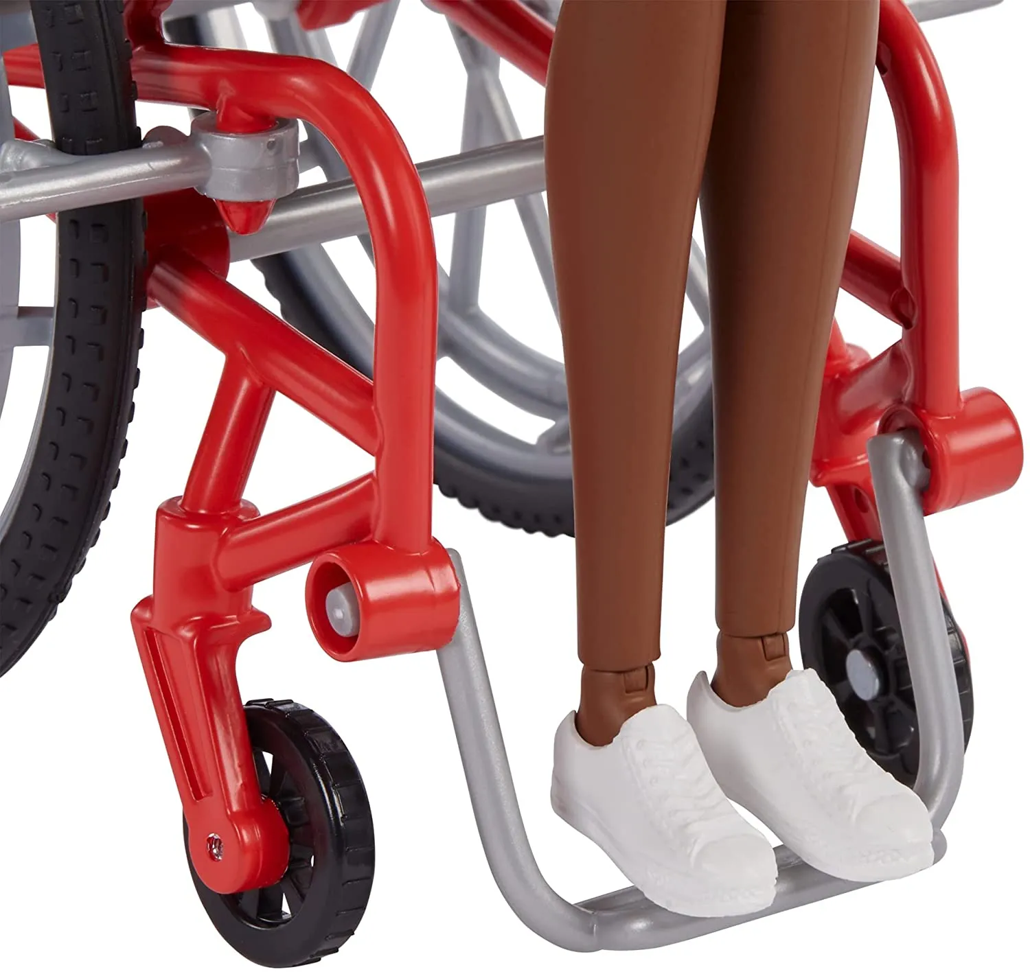 Barbie Toys Barbie Fashionistas Doll #166 with Wheelchair & Crimped Brunette Hair