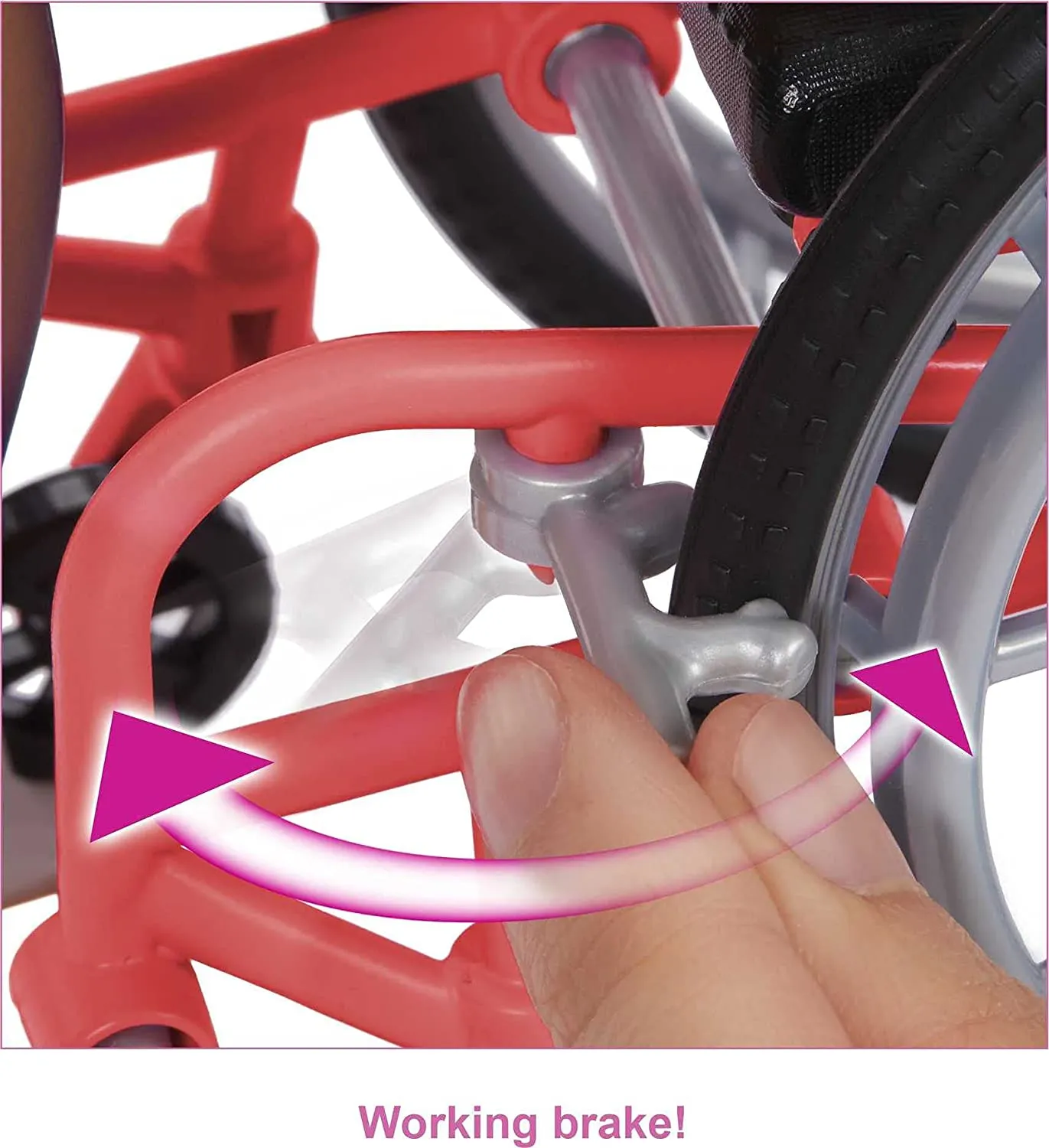 Barbie Toys Barbie Fashionistas Doll #166 with Wheelchair & Crimped Brunette Hair
