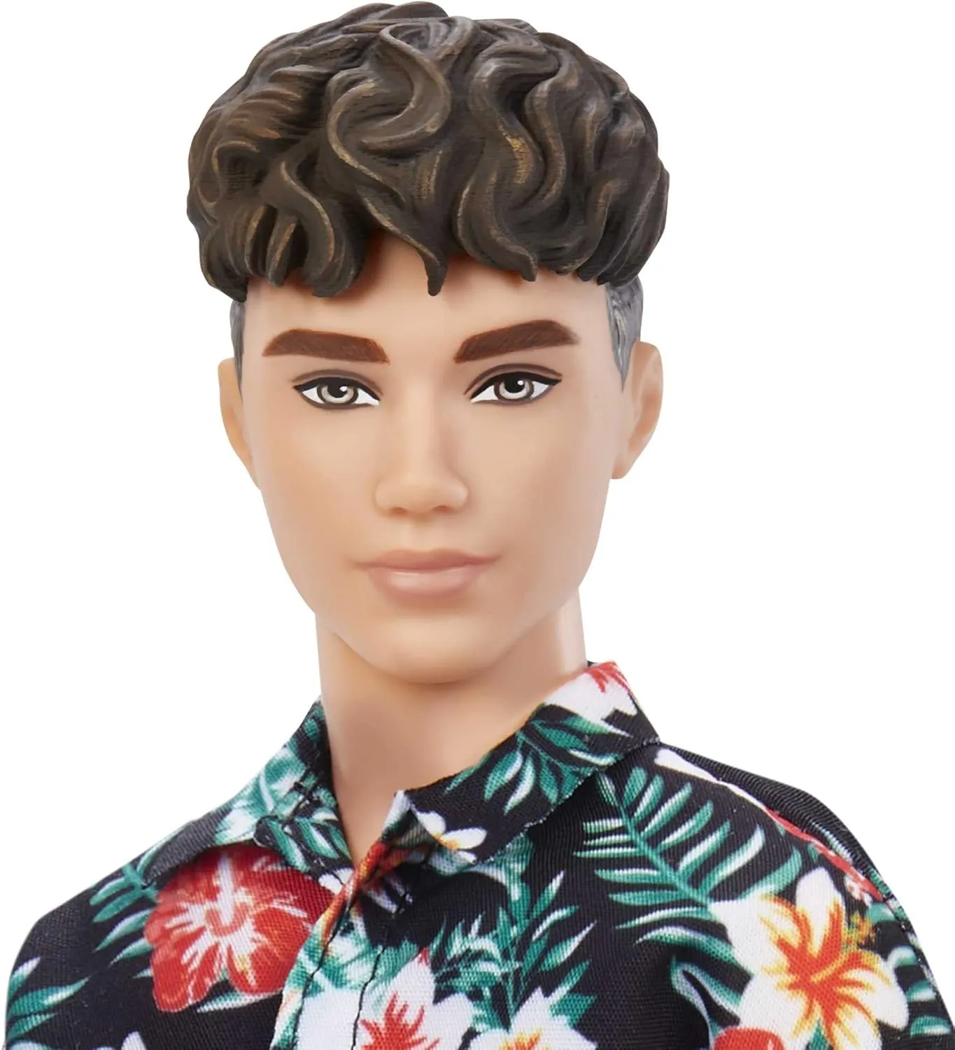 Barbie Toys Barbie Fashionistas Ken Doll - Trendy Tropical Look with Reusable Vinyl Bag