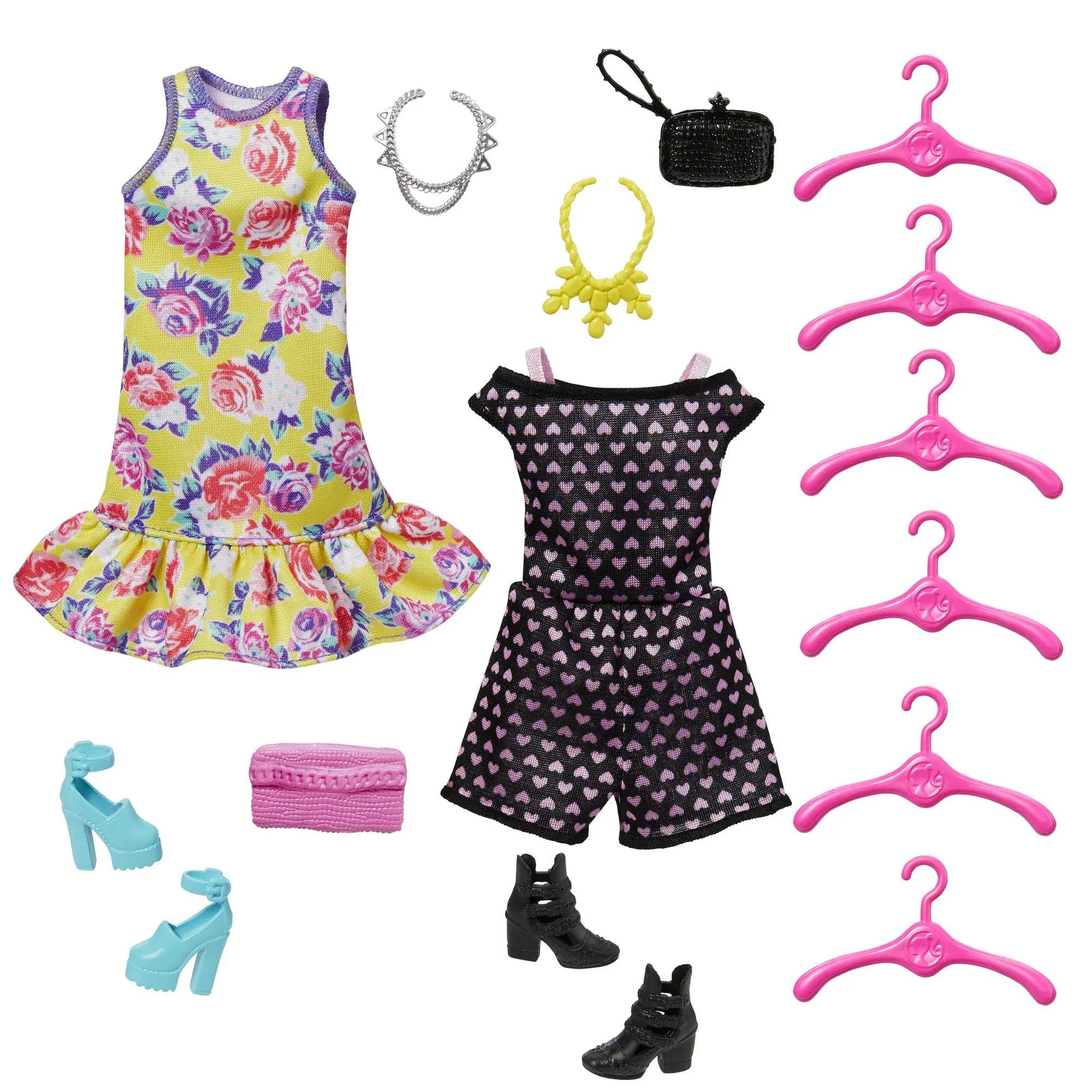 Barbie Toys Barbie Fashionistas Ultimate Closet and Doll Playset with 3 Outfits, 6 Hangers, and 15 Accessories (HJL66)