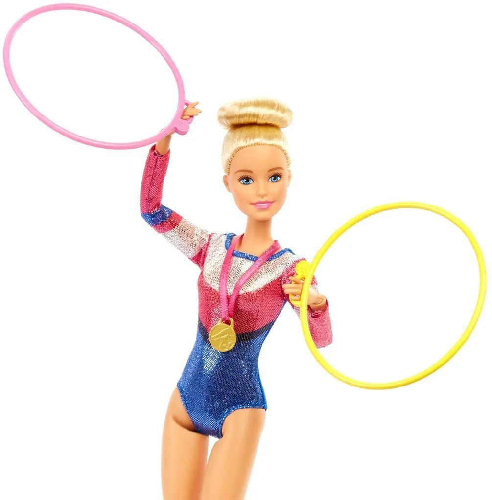 Barbie Toys Barbie GJM72 Gymnast Playset, Dolls with Accessories