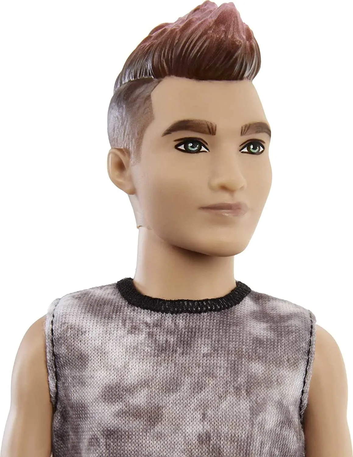Barbie Toys Barbie GVY29 Ken Fashionista Rocker Ken Doll, Multicolor, 32.39 cm*5.08 cm*10.16 cm