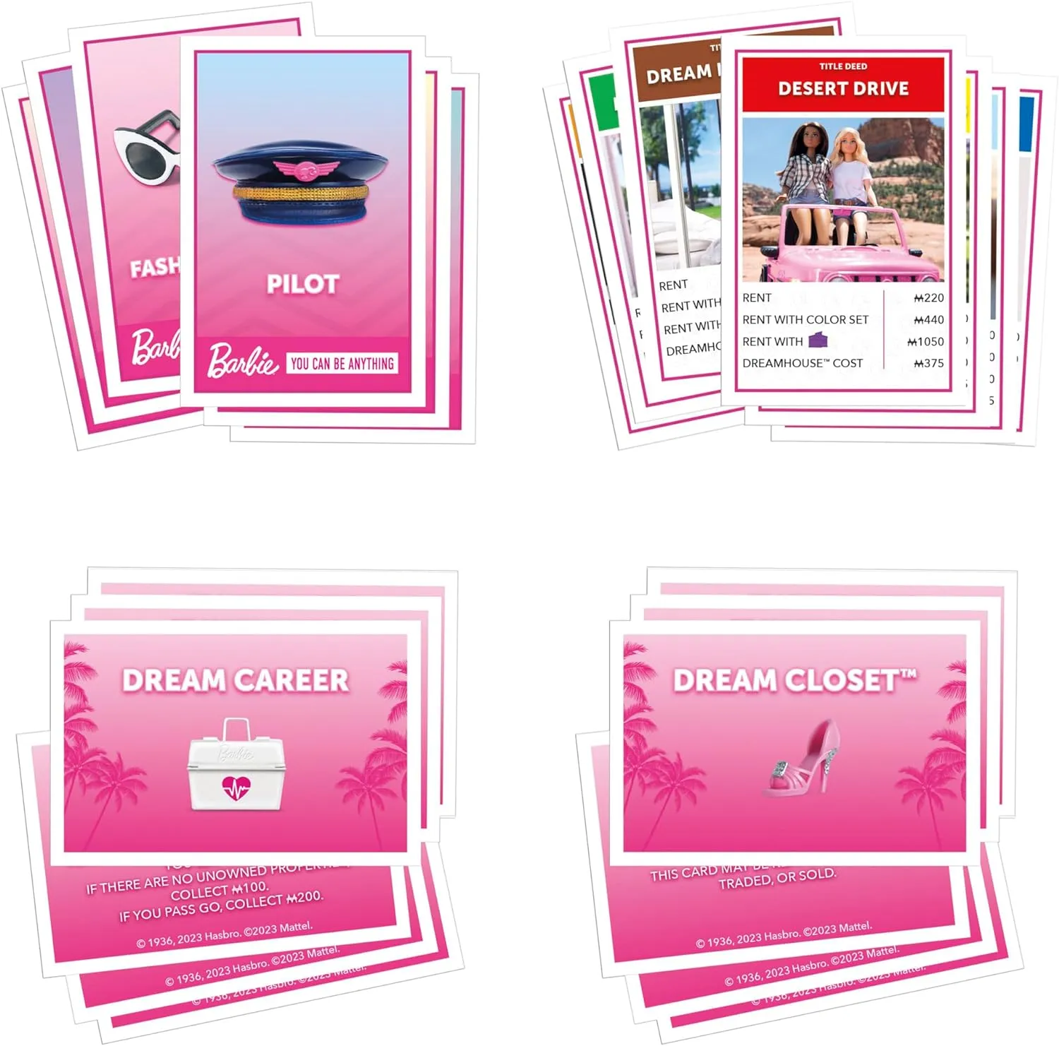 Barbie Toys Monopoly: Barbie Edition Board Game
