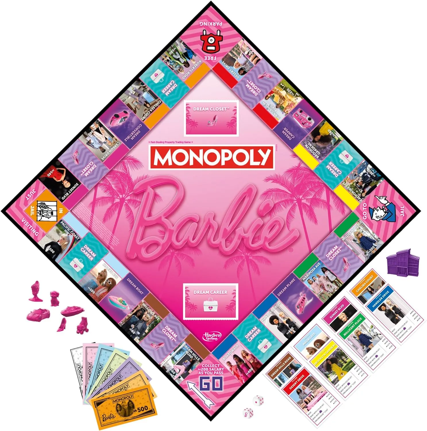 Barbie Toys Monopoly: Barbie Edition Board Game