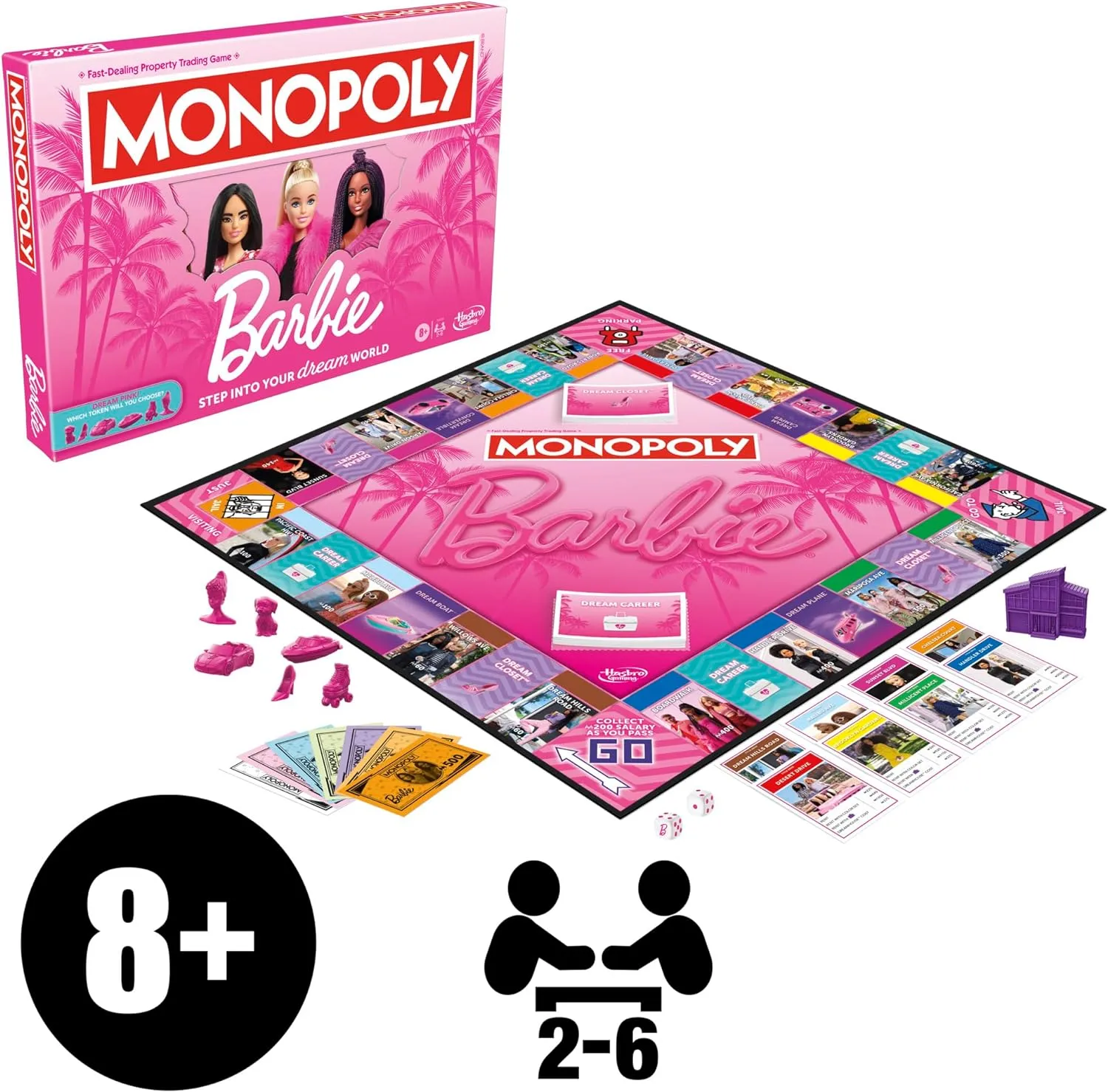 Barbie Toys Monopoly: Barbie Edition Board Game