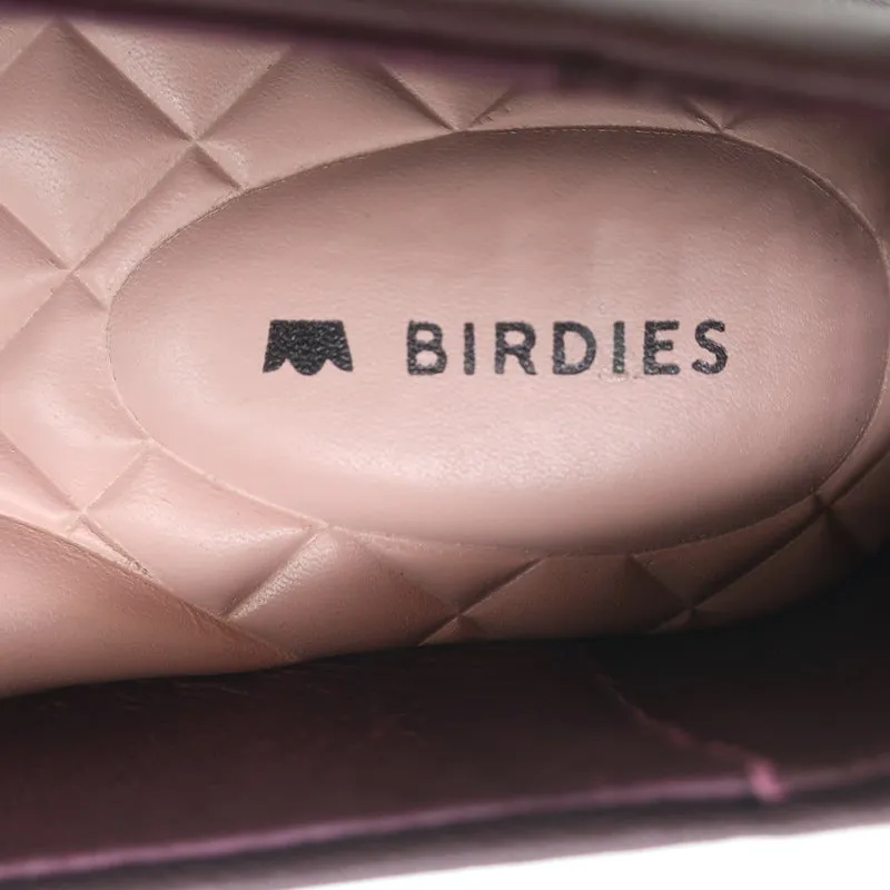 Birdies The Crane Ballet Flats Burgundy Leather Size 6 NEW