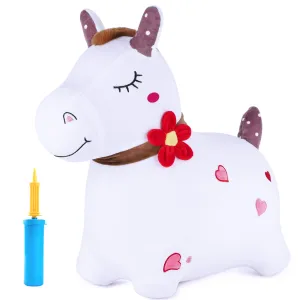 Bouncy Pals White Hopping Horse