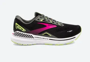 Brooks Womens Adrenaline GTS 23 Wide- Black/Gunmetal/Sharp Green (1203811D037) Brooks