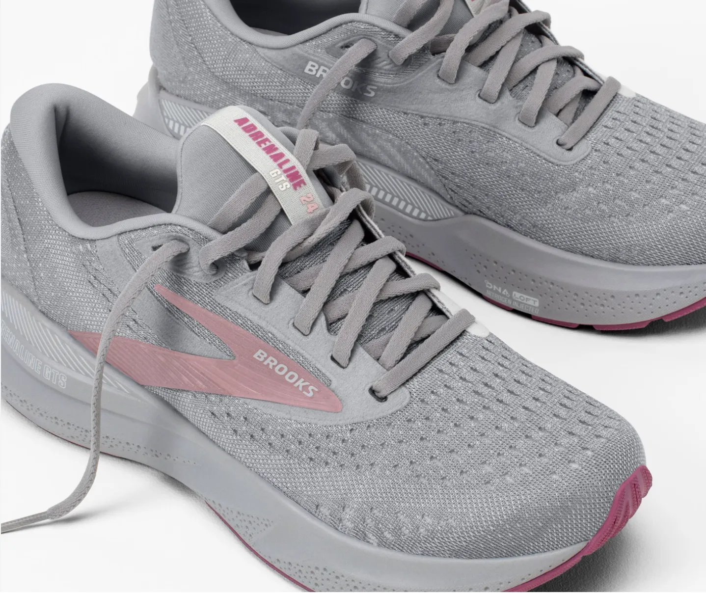 Brooks Womens Adrenaline GTS 24 - Alloy/White/Zephyr (1204261B019) Brooks