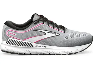 Brooks Womens Ariel GTS 23 Wide- Grey/Black/Pink (1203901D078) Brooks