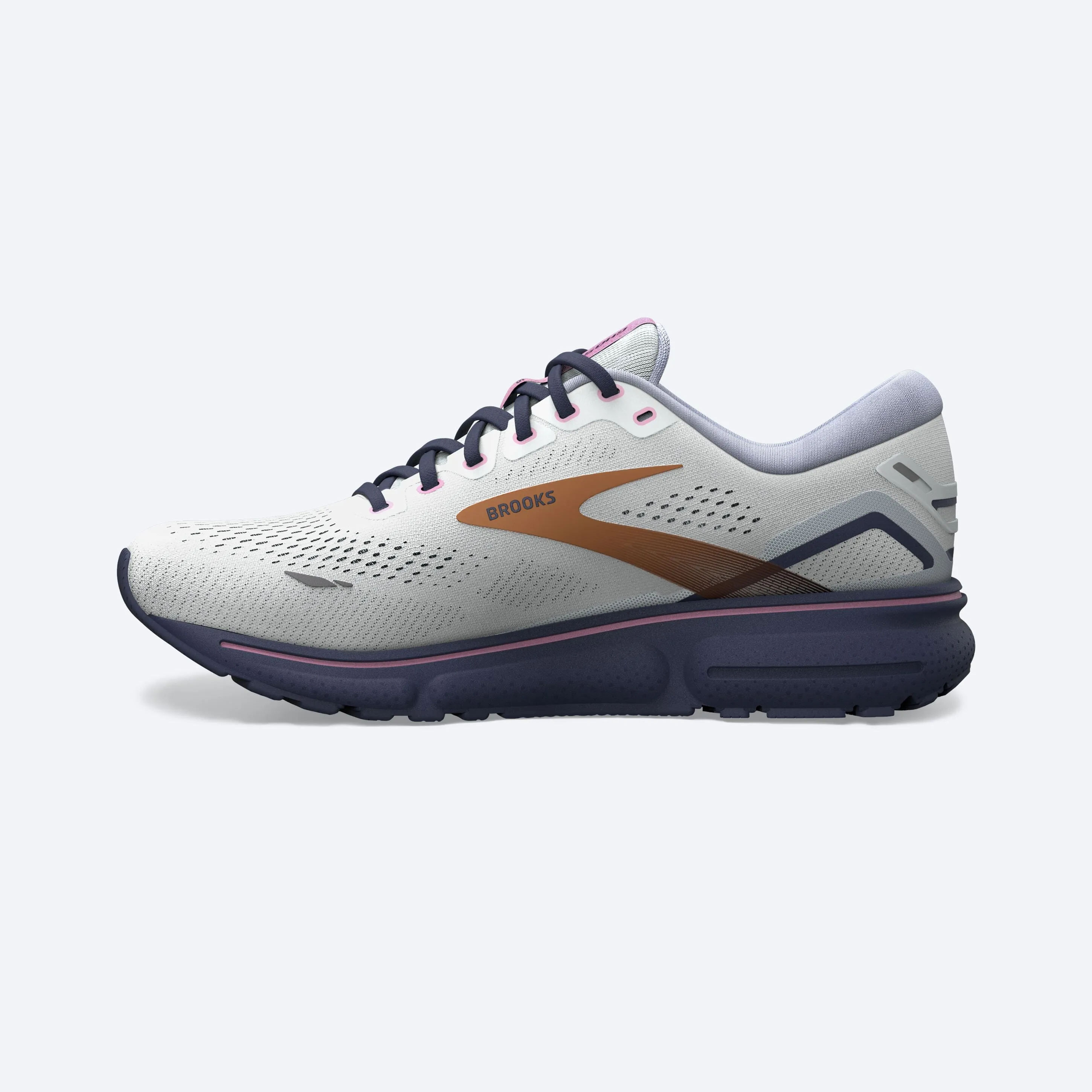 Brooks Womens Ghost 15- Spa Blue/Neo Pink/Copper (1203801B492) Brooks
