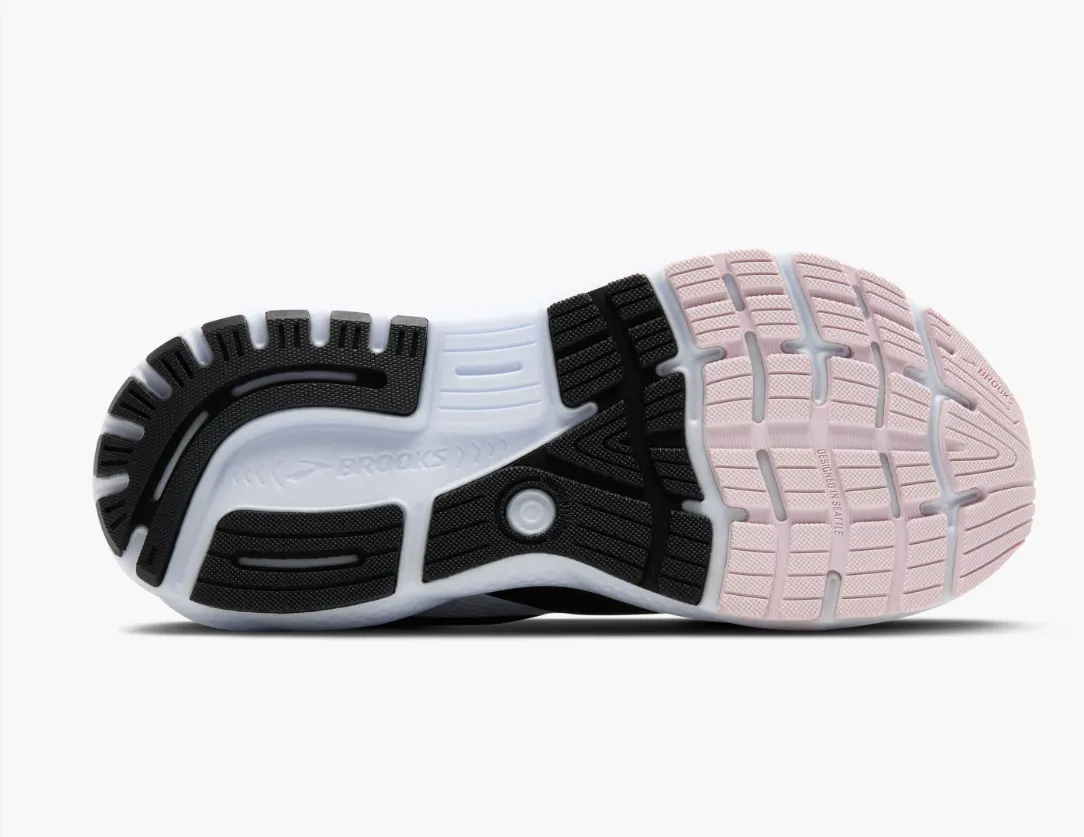 Brooks Womens Ghost 16 - Black/White/Orchid Ice (1204071B077) Brooks