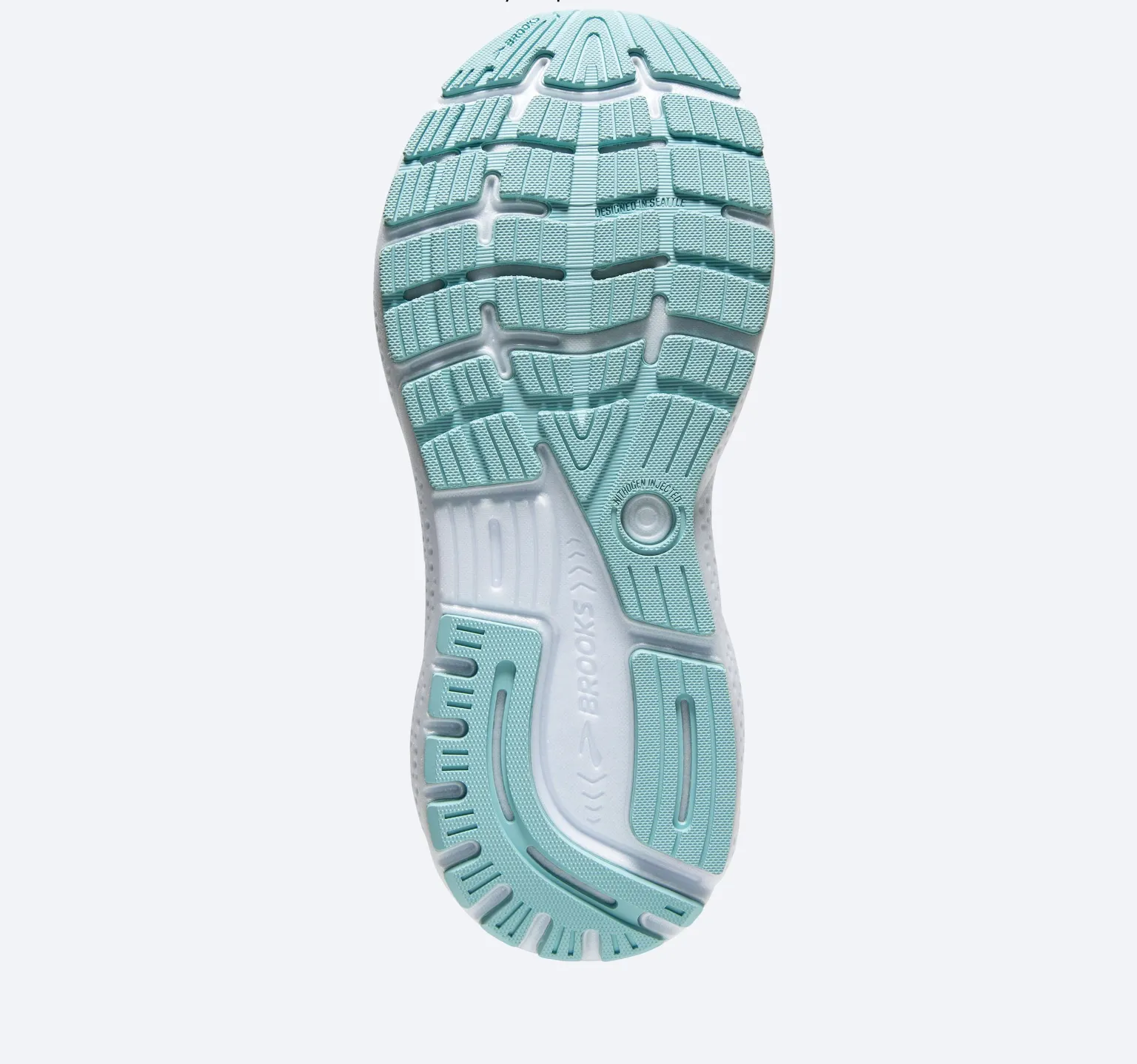 Brooks Womens Ghost 16 - White/Grey/Estate Blue (1204071B175) Brooks