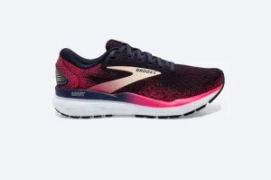 Brooks Womens Ghost 16 Wide - Peacoat/Raspberry/Apricot (1204071D422) Brooks