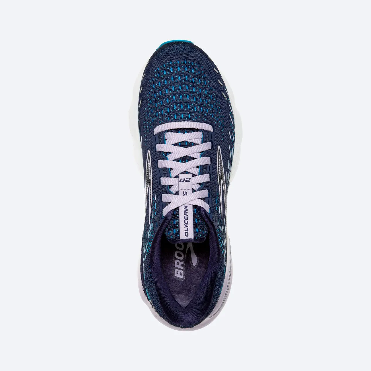 Brooks Womens Glycerin GTS 20- Peacoat/Ocean/Pastel Lilac (1203701B499) Brooks