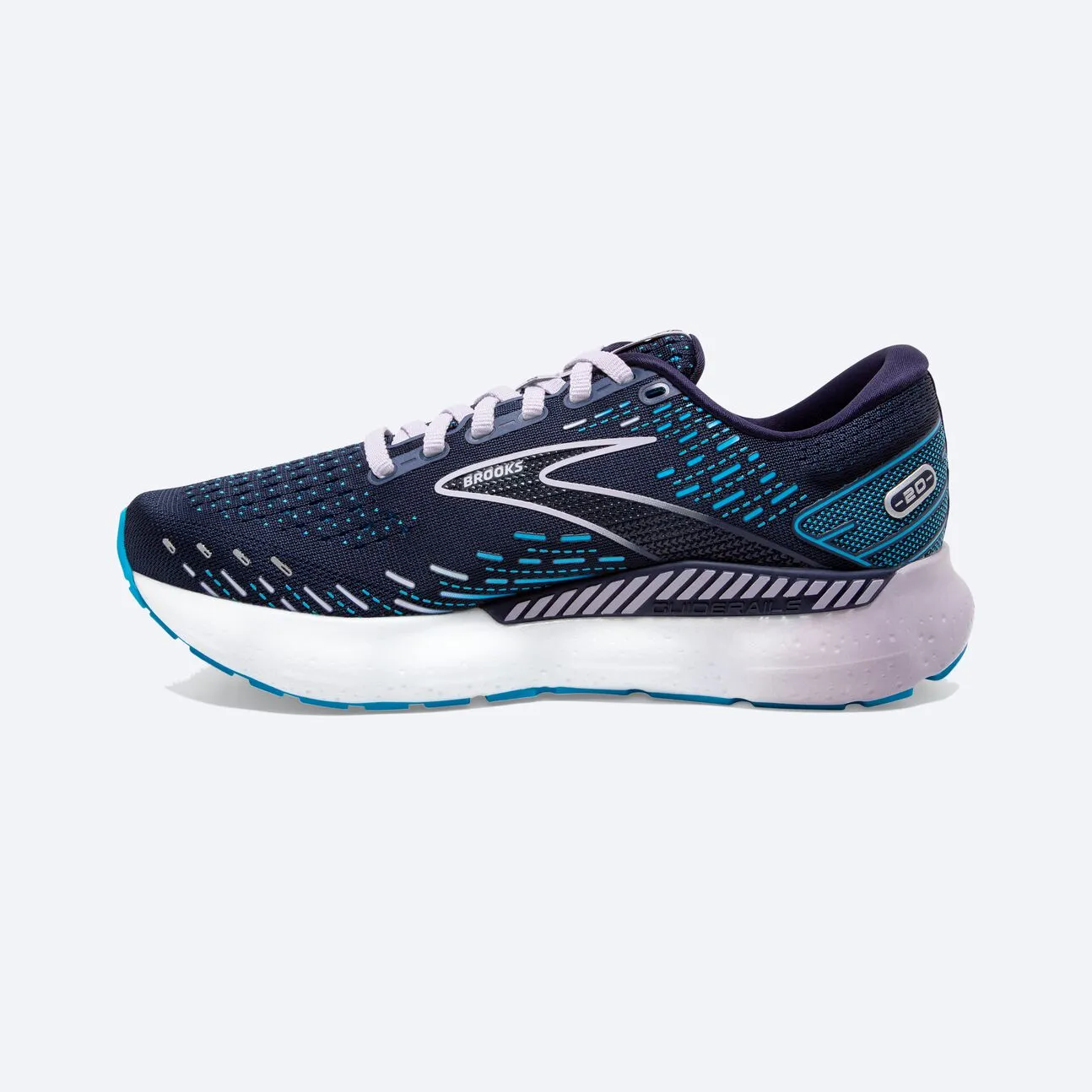 Brooks Womens Glycerin GTS 20- Peacoat/Ocean/Pastel Lilac (1203701B499) Brooks