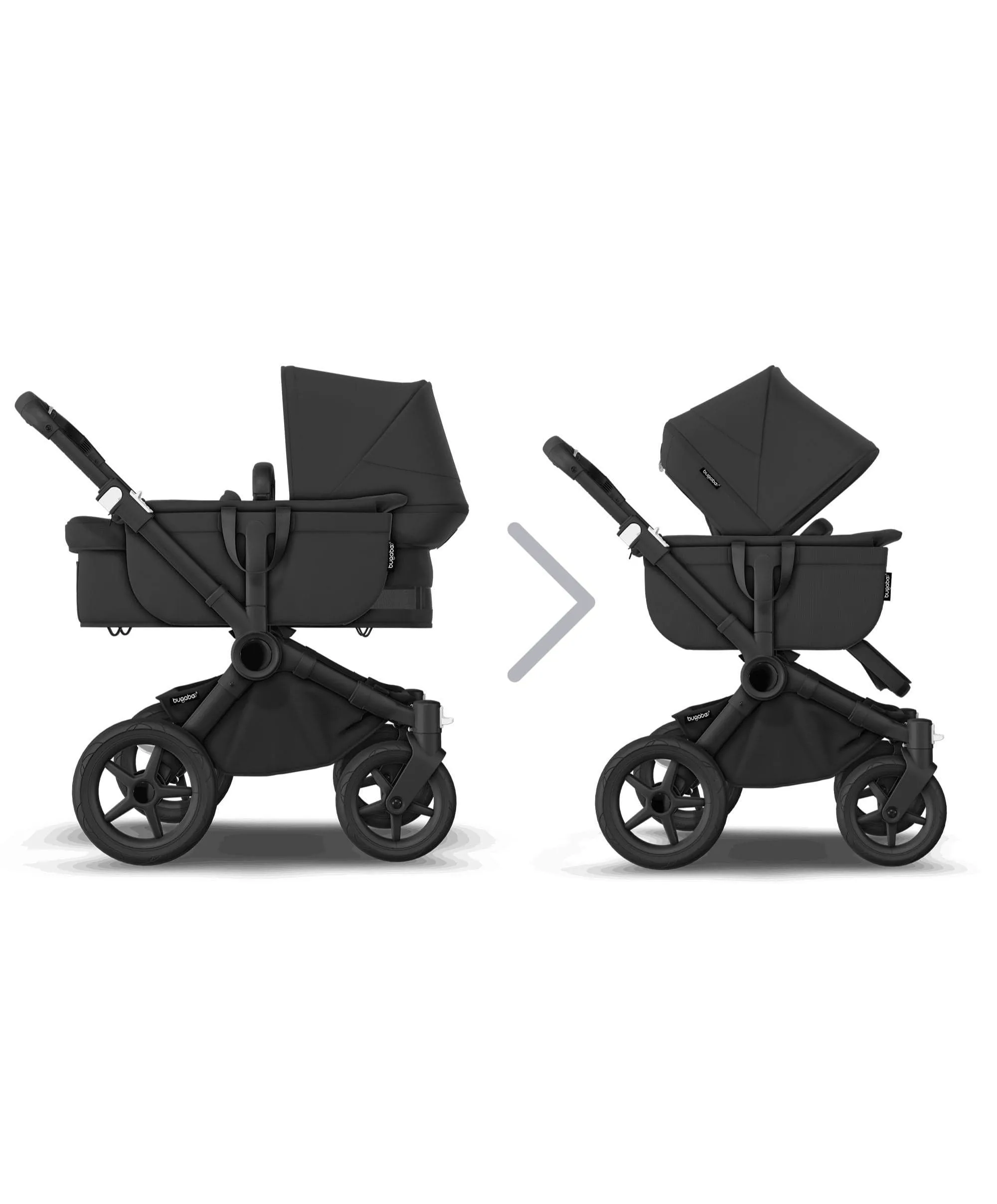 Bugaboo Donkey 5 Duo Pushchair Bundle with Maxi-Cosi Pebble 360 Pro² Car Seat & Base - Black