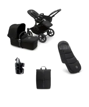 Bugaboo Donkey 5 Mono Complete Pushchair Essential Bundle - Black