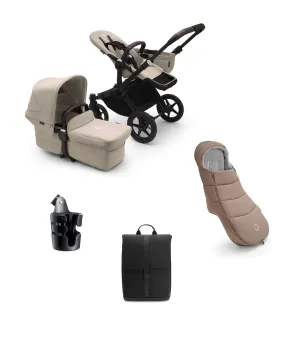 Bugaboo Donkey 5 Mono Complete Pushchair Essential Bundle - Taupe