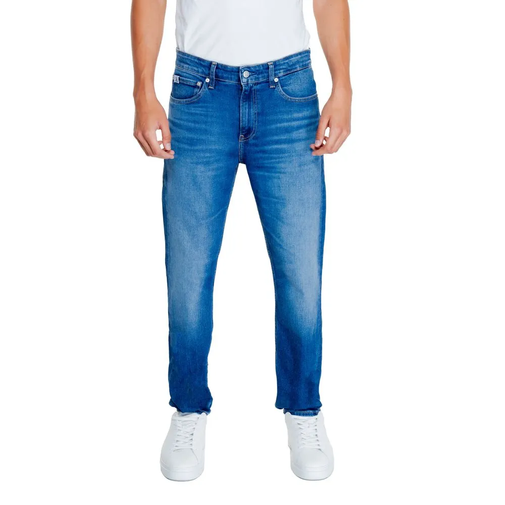 Calvin Klein Jeans Blue Cotton Cotton Jeans & Pant