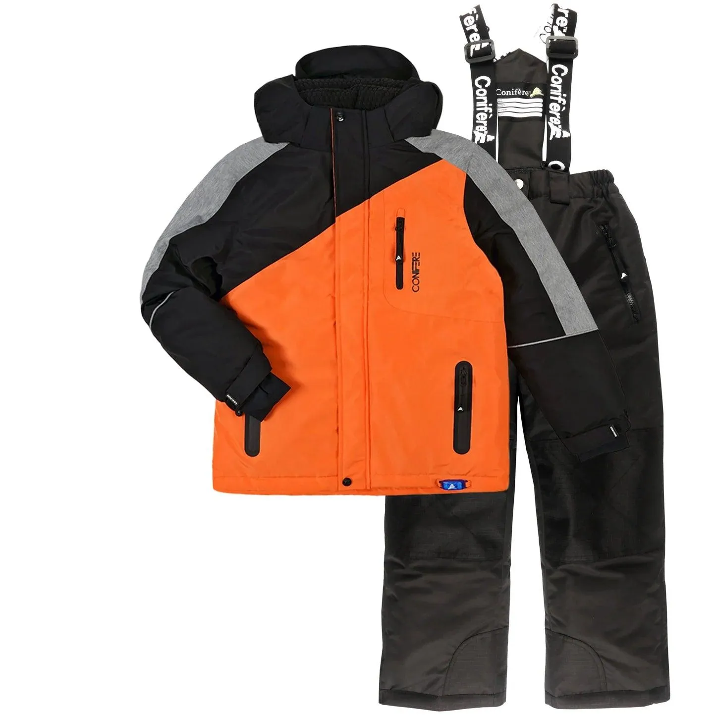Conifere Flash Orange Kids Snowsuit - (Size 14) Babykids Conifere