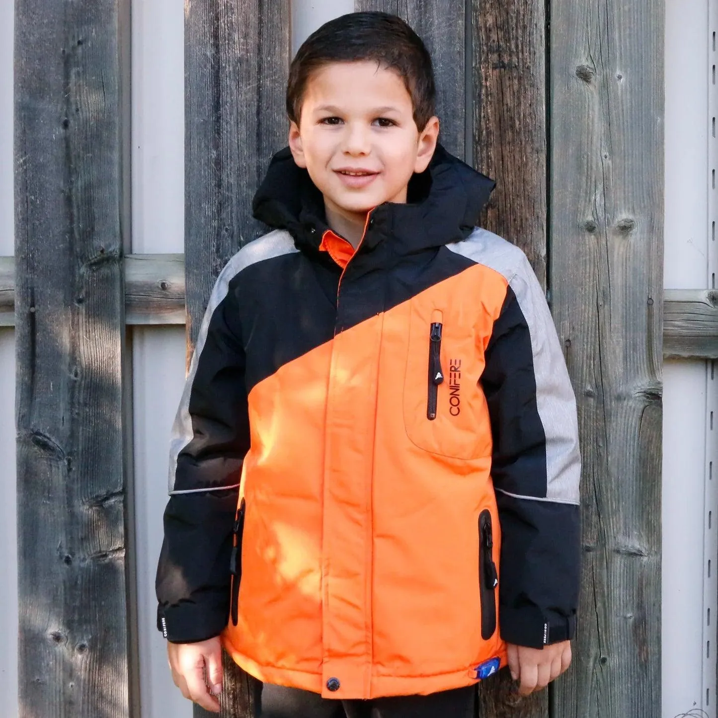 Conifere Flash Orange Kids Snowsuit - (Size 14) Babykids Conifere