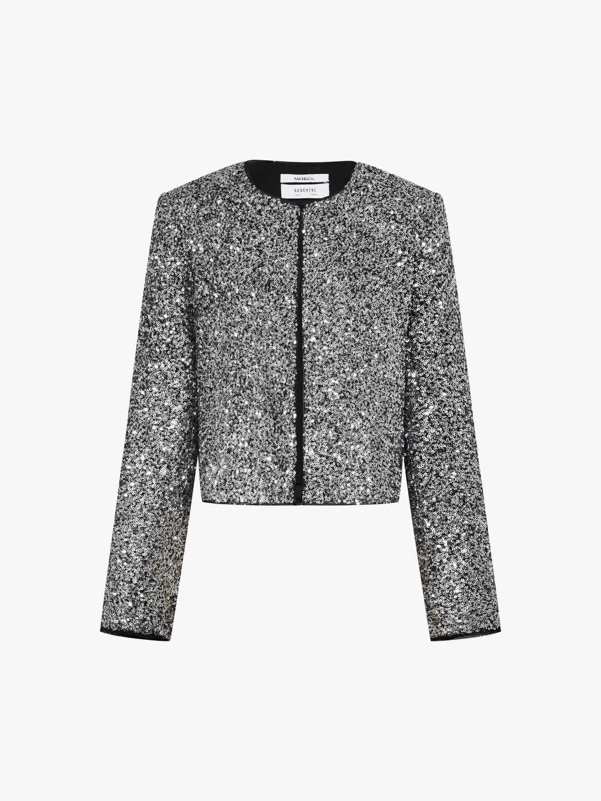 Cropped Sequin Coat