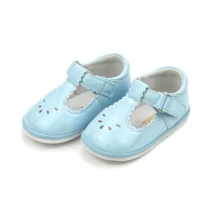 Dottie Patent Sky Blue Scalloped T-Strap Mary Jane - Babies & Toddlers Babykids_Angel