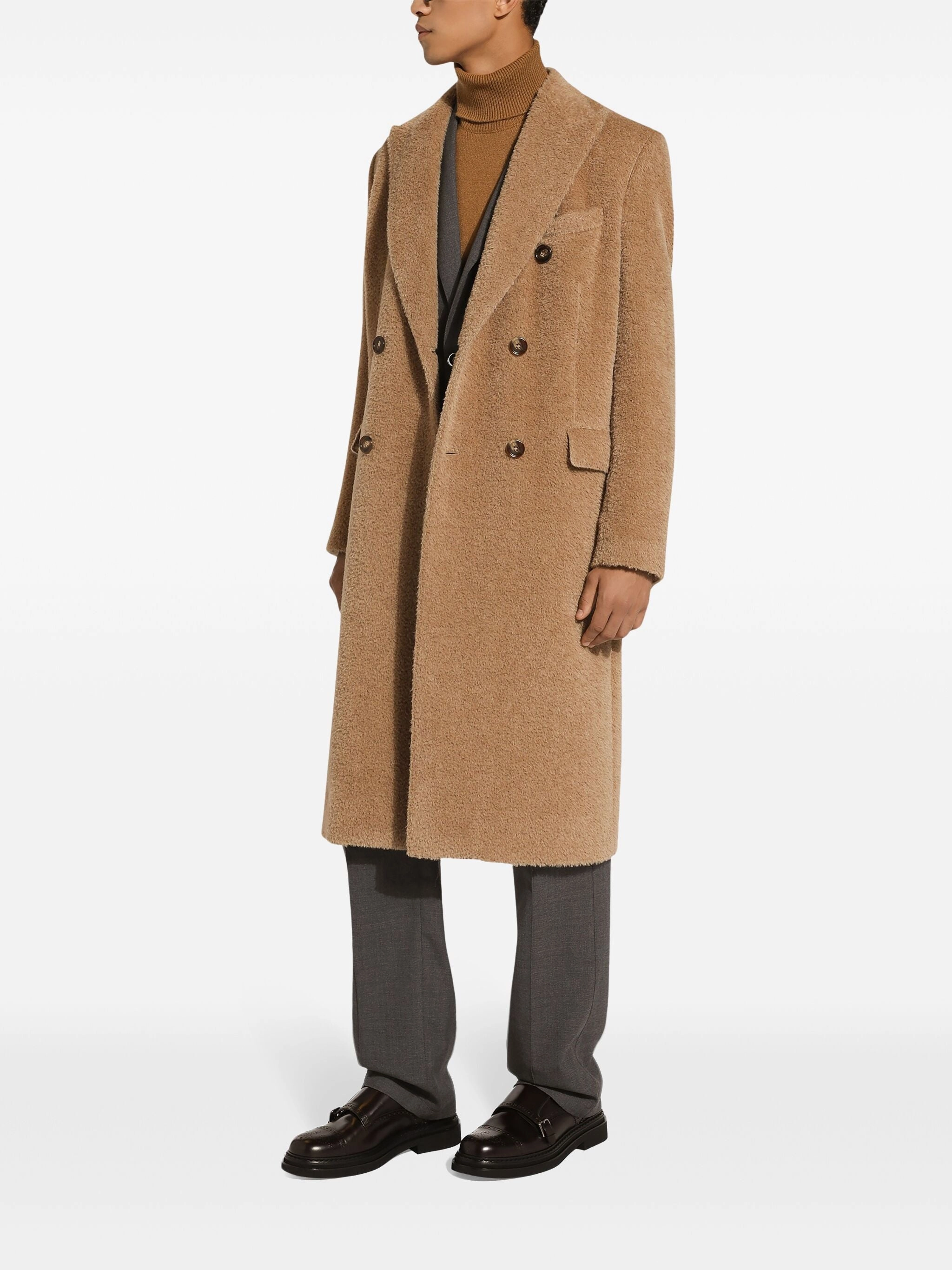 Double-Breasted Wool Coat