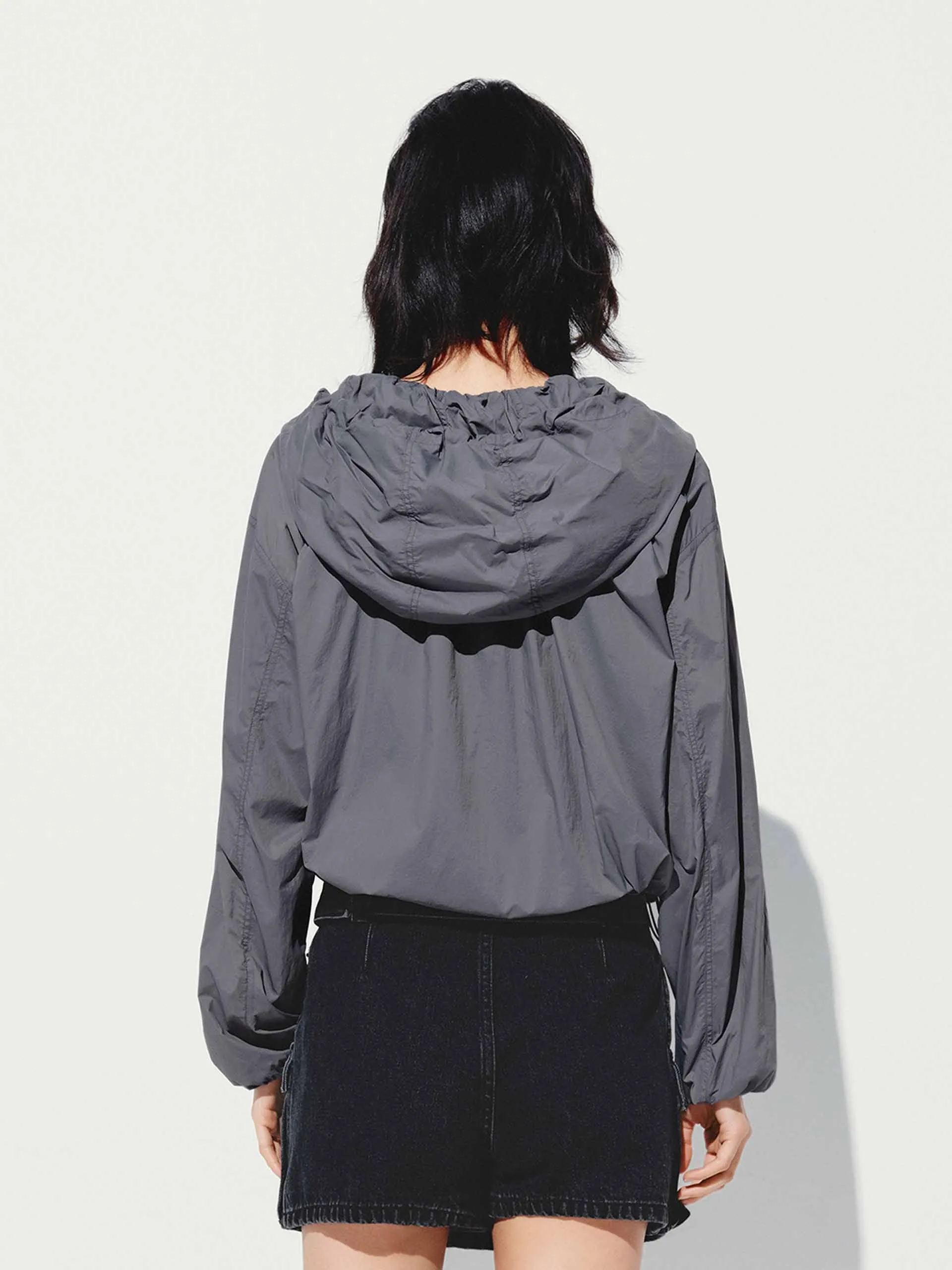 Drawstring Hooded Coat