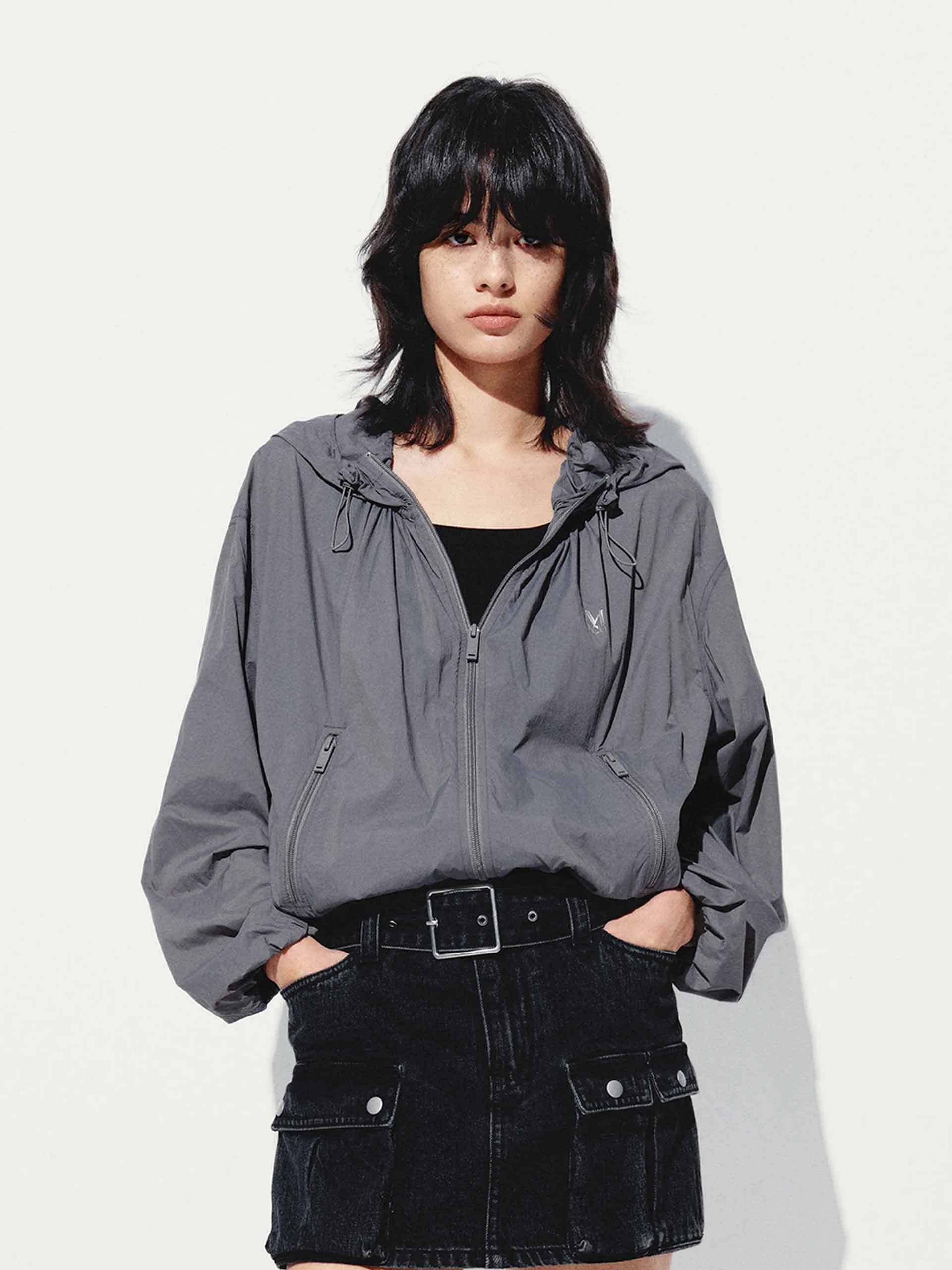 Drawstring Hooded Coat